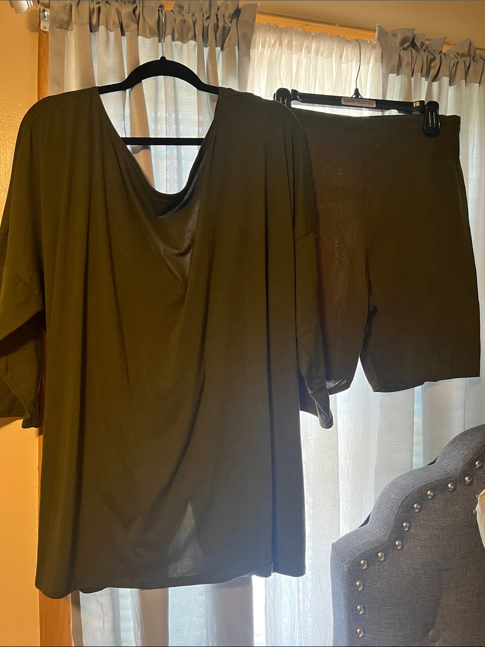 Fashion Nova Olive Green Bike Shorts